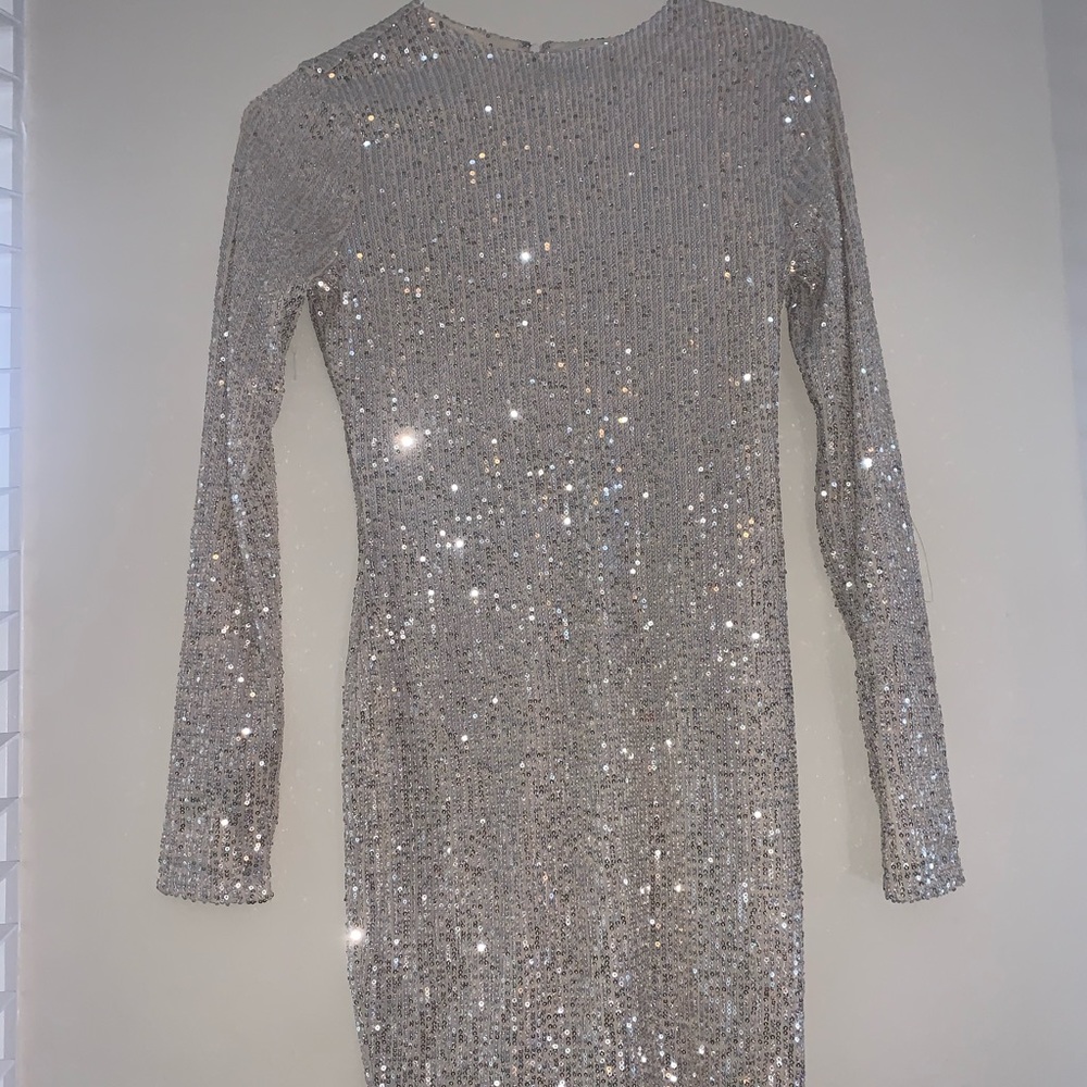 Meshing sequin dress